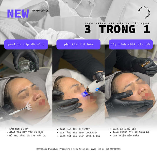 Liệu trình cải thiện sắc tố sau mụn MM Tranex Max