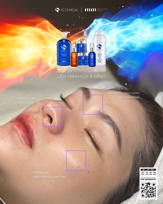 Liệu trình căng bóng da chuẩn thảm đỏ iS Clinical Fire & Ice Facial