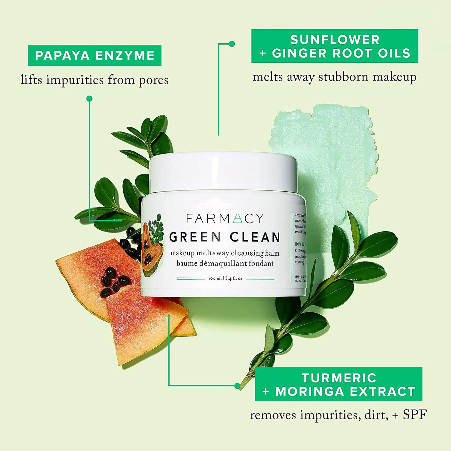 Farmacy Green Clean Makeup Meltaway Cleansing Balm 200ml