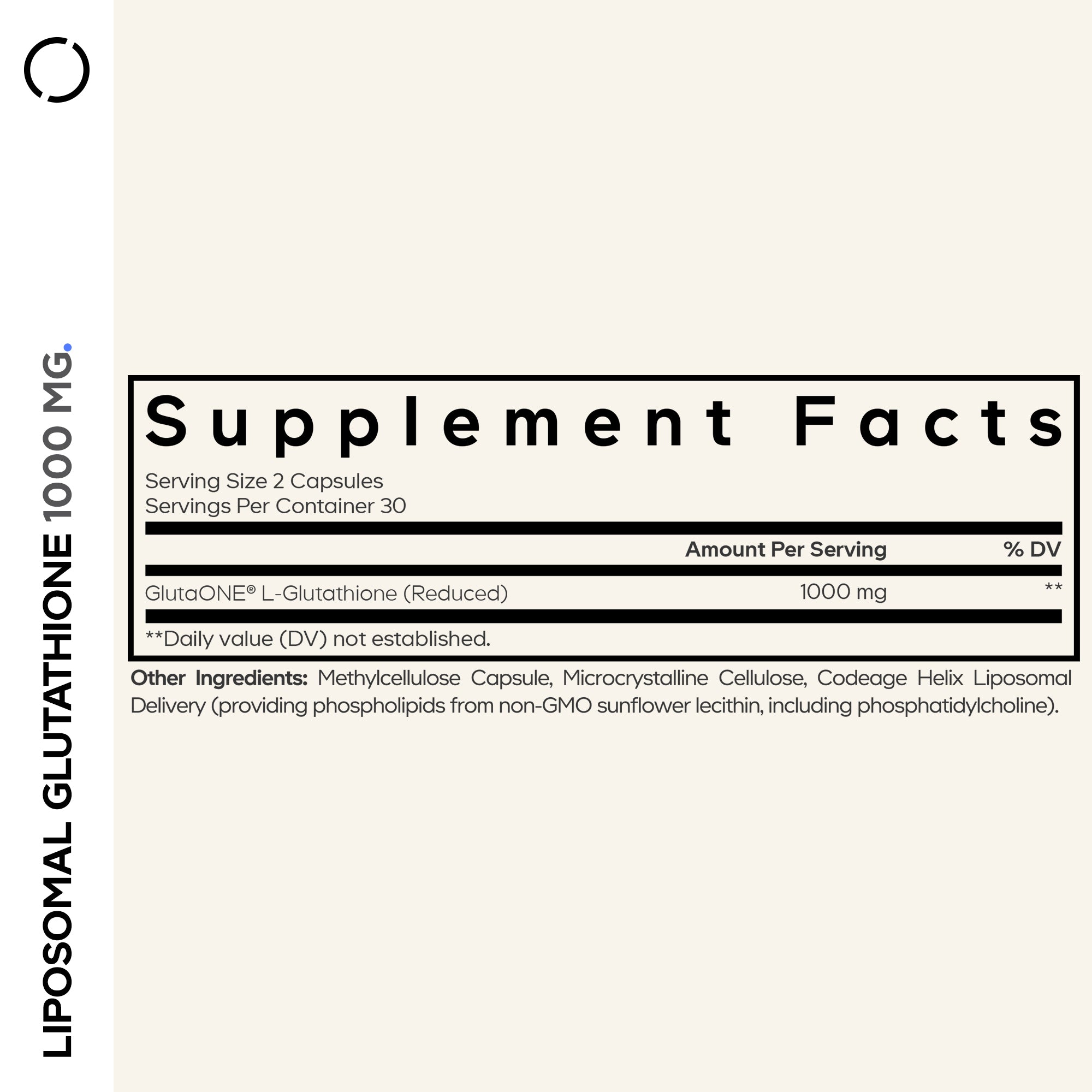 Codeage Liposomal Glutathione 1000mg 60 capsules