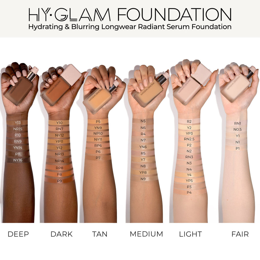 Natasha Denona Hy-Glam Hydrating & Blurring Longwear Radiant Serum Foundation 30ml