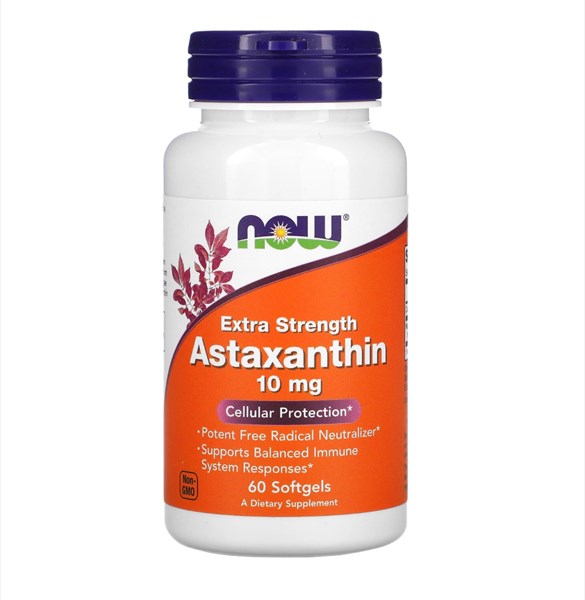 NOW Astaxanthin 10mg 60 Softgels