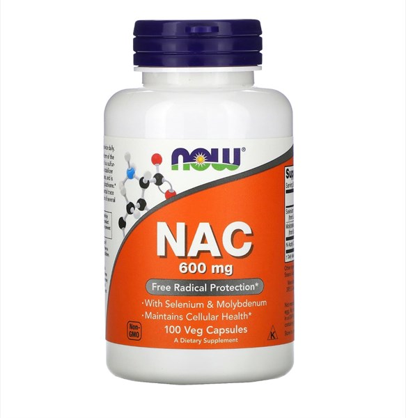 NOW NAC 600mg 100 Veg Capsules