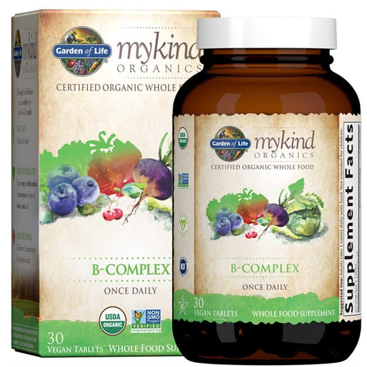 Garden of Life Mykind Organics B-Complex 30 Vegan Tablets